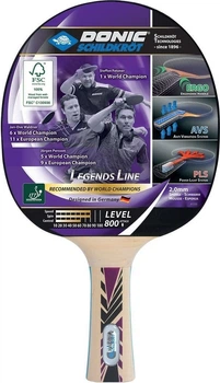 Ракетка для настольного тенниса Donic LEGENDS 800 FSC светло-коричневая 754425