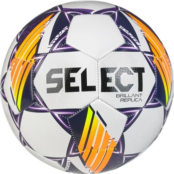 Футбольный мяч Select BRILLANT REPLICA V24 бело-фиолетово-оранжевый Размер 3 099488-096