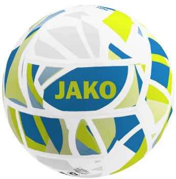 Сувенирный футбольный мяч Jako ICONIC бело-сине-лимонный Размер 1 2339-668