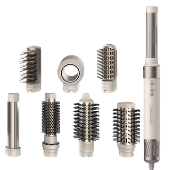 Стайлер CECOTEC Bamba CeramicCare 8in1 AirGlam Champagne