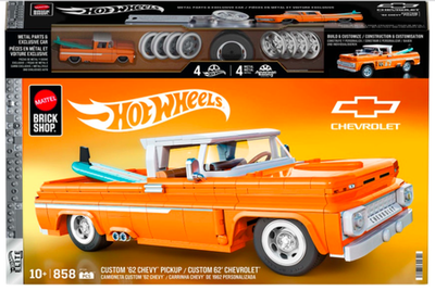 Колекційна машинка-конструктор Mattel Brick Shop Hot Wheels Elite Chevy 858 деталей JFT20 (194735304820)