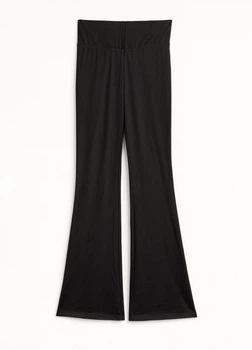 Спортивные брюки клеш H&M 1233806c44 134см чёрные (100001755)