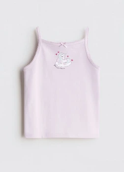 Майка из хлопка H&M 464695074c44 122-128см лиловая (100001757)