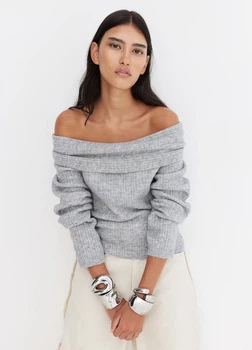 Светр в складі з вовною H&M 1247112001c36 S сірий (100001820)