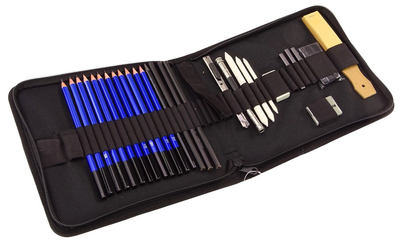 Набір для малювання LEAN Toys Олівці та аксесуари 32 елементи (5905991008446)