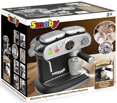 Іграшкова кавоварка Smoby Toys Еспресо зі звуковим та світловим ефектом 17 x 23 x 24 см (7600312512) (3032163125129)