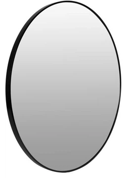 Lustro ścienne ModernHome by Multistore Okrągłe wiszące nowoczesne rama aluminium 60 cm czarne (VKM-925B-60)