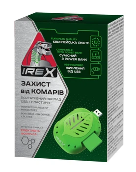 Комплект от комаров Irex прибор USB и пластины (10 шт)