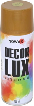 Краска аэрозольная (Nowax) Decor Lux Золотой металлик 450мл. (METALIC GOLD) (NX48058/NX65058)
