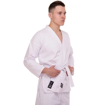 Куртка кимоно для карате белая Matsa 0016 рост 170см плотность 240г/м2