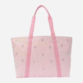 Сумка шоппер женская тканевая Victoria's Secret 471725792 Розовая (1159847471)