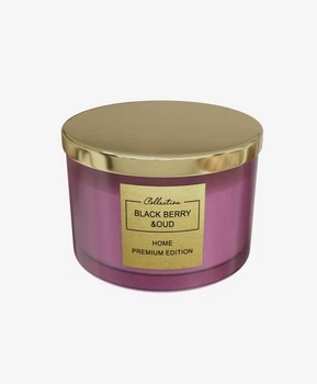Ароматическая свеча Pepco Home Premium Edition Collection Blackberry Oud (ягідно-деревний, ожина), 1 кг