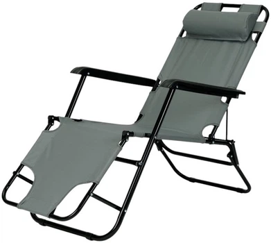 Leżak ModernHome by Multistore ZRL010 Szary (955555911598041) - Outlet