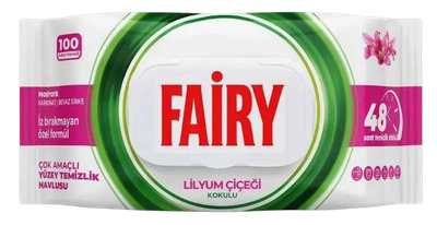 Влажные салфетки для уборки Fairy Lilyum Cicieg, 100 шт