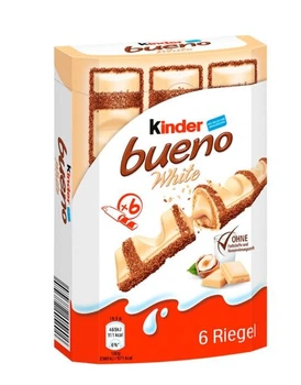 Шоколадные батончики Kinder Bueno White 6 шт