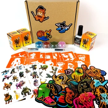 Подарочный набор "Брейнрот" для 3 детей от Fresh Tattoo (gift-box-brainrot-3kids)