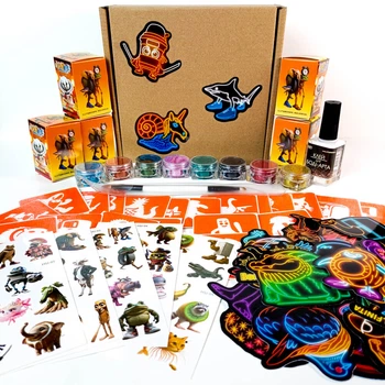 Подарочный набор "Брейнрот" для 5 детей от Fresh Tattoo (gift-box-brainrot-5kids)
