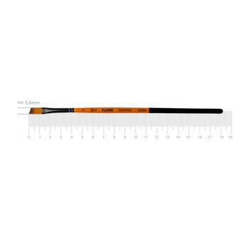 Кисть синтетика угловая Rosa FLAME 1368A №1