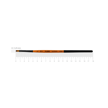Кисть синтетика плоская Rosa FLAME 1368F №00