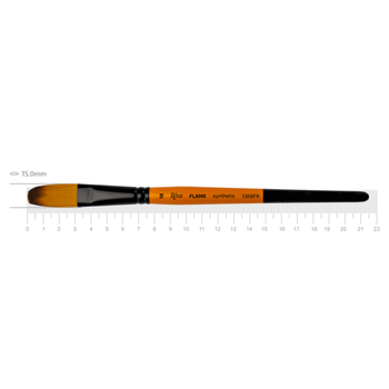 Кисть синтетика овальная Rosa FLAME 1368FR №18