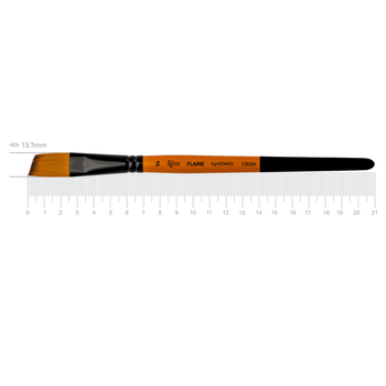 Кисть синтетика угловая Rosa FLAME 1368A №14