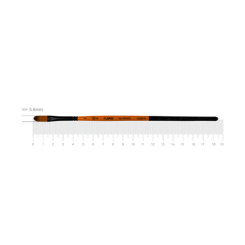 Кисть синтетика овальная Rosa FLAME 1368FR №1