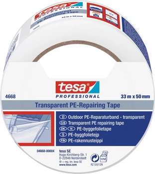 Стрічка ремонтна TESA Professional 4668 Transparent PE Tape 33 м x 50 мм (4042448044372)