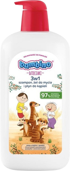 Szampon i żel do kąpieli dla dzieci Bambino Dzieciaki Surykatki 1 l (5900017102108)
