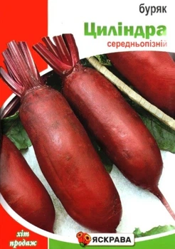 Семена свеклы столовой Цилиндра Яскрава 20г