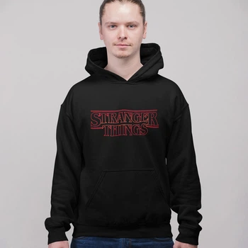 Худі флісовий унісекс Stranger Things (Season 5 Poster) XL чорний