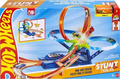 Трек Хот Вілс Моторизований Повітряне Зіткнення Hot Wheels Mid Air Multi Crash Mattel JFD12