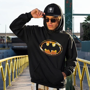 Худі флісовий унісекс Batman (Tim Burton) 2XL чорний