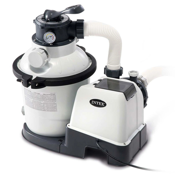Пісочна помпа для басейнів Intex + фільтрувальні кульки 5700 л/год 26644 (5903890631697)