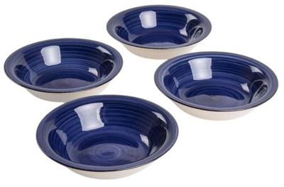 Набір тарілок Homla Oblan глибоких синіх 4 шт (5906496706660)