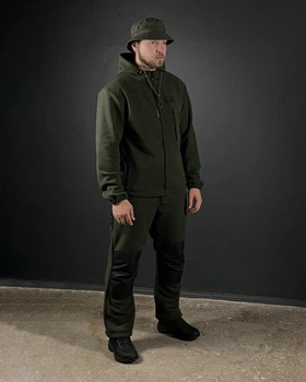 Костюм флісовий ultra soft urban з наколінниками XS, олива