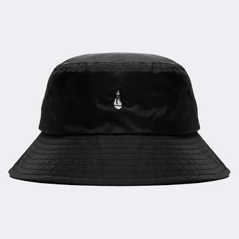 Легкая панама унисекс Penguin ripstop bucket hat black P004BLK черный