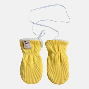 Детские зимние варежки Babydream rykbp18 68-80 см Лимон (ROZ6501022552)