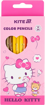Олівці кольорові двосторонні Kite Hello Kitty 12 шт (HK25-054-1)