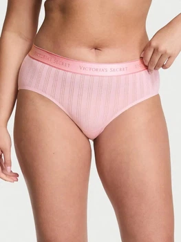 Трусики слипы женские Victoria's Secret Ultra Fine Modal Logo Hiphugger 27109699 XS Розовые (34312955164589)