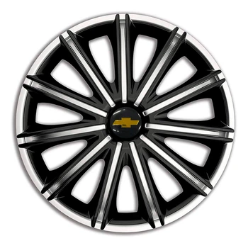 Колпаки 4Racing Nero Silver&Black R18 Chevrolet (Комплект 4 шт.)