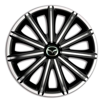Колпаки 4Racing Nero Silver&Black R18 Mazda (Комплект 4 шт.)