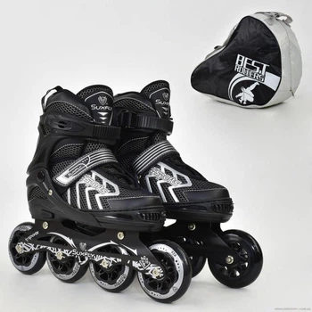 Роликовые коньки Best Roller серебро,размер 39-42