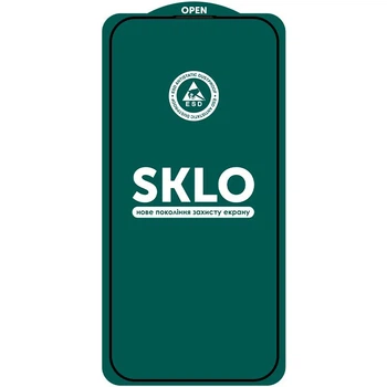 Захисне скло SKLO 5D (тех.пак) для Apple Айфон 17 / Айфон 16 Pro діагональ 6.3, повноекранне скло з повним проклеюванням, захистом від подряпин, сколів та ударів