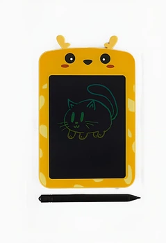 Планшет для рисования C 68205 "Животное" LCD дисплей стилус цветной экран 9.5х12.5 см в коробке 16 см × 1 см × 25 см желтый