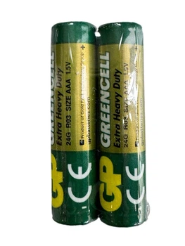 Батарейка сольова GP 24G-S2 Greencell R3 AAA мініпальчикова (трей) 2шт