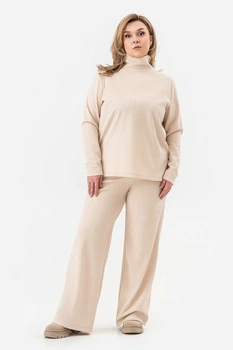 Комплект: свитер и брюки Garne 50/52(2XL/3XL) Бежевый (126283)