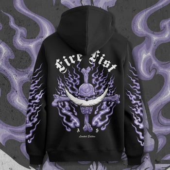 Худи c принтом Ван Пис - Fire Fist Purple Edition Размер XXL HD0935-5