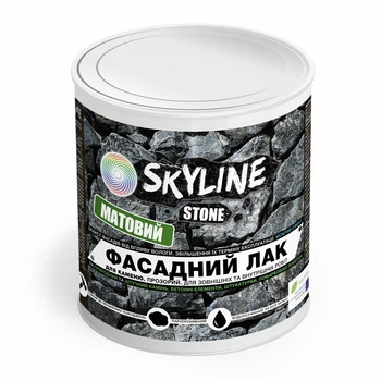 Фасадний лак для каменю акриловий SkyLine Stone Матовий 0.75 л