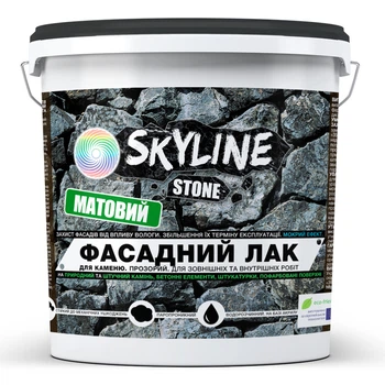 Фасадный лак для камня акриловый SkyLine Stone Матовый 10 л