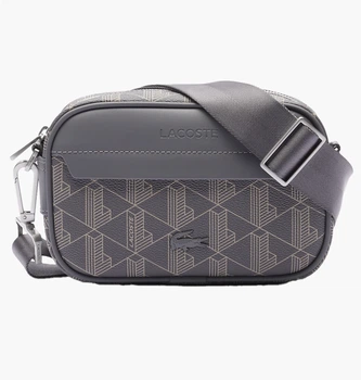 Мужская Сумка-Месcенджер Cross Body Lacoste Monogram Серый